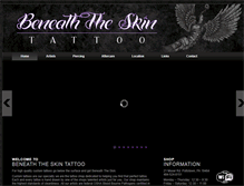 Tablet Screenshot of beneaththeskintattoo.com